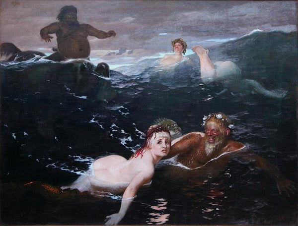 steve art gallery The Waves Arnold Bocklin 50x40cm