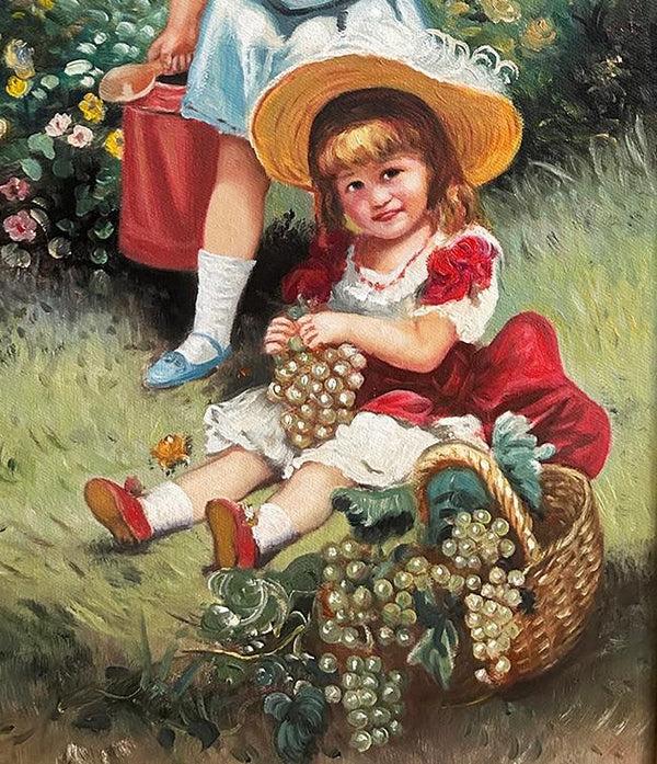 Steve Art Gallery Two Girls Oil Painting 80x50 Cm