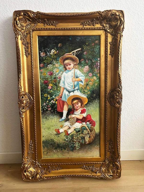 steve art gallery Two girls oil painting 80x50 cm