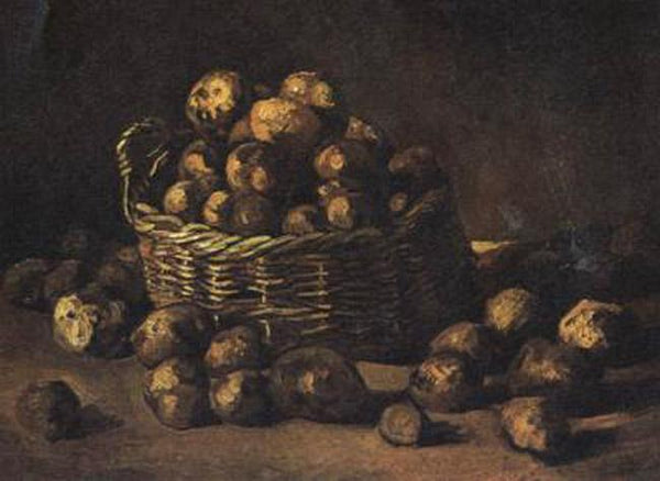 steve art gallery Still life with a Basket of Potatoes Vincent Van Gogh 50x40cm