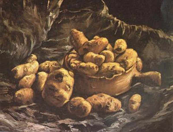 steve art gallery Still life with an Earthen Bowl and Potatoes Vincent Van Gogh 44x57cm