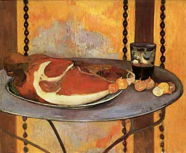 steve art gallery Still life with ham Paul Gauguin 50x58cm