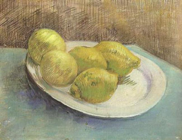 steve art gallery Still life with Lemons on a Plate Vincent Van Gogh 21x26.5cm