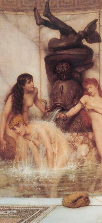 steve art gallery Strigils and Sponges Alma-Tadema Sir Lawrence 31.8x14cm