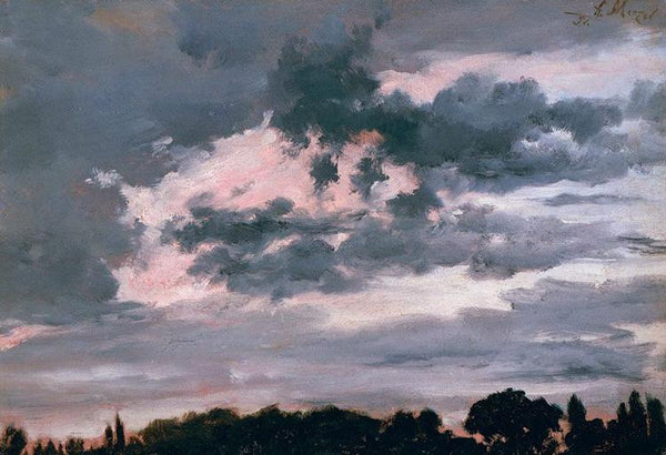 steve art gallery Study of Clouds Adolph von Menzel 60x40cm