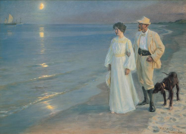steve art gallery Summer Evening on the Skagen Beach Peder Severin Kroyer 60x40cm