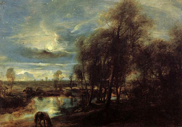 steve art gallery Sunset Landscape with a Sbepberd and his Flock Peter Paul Rubens