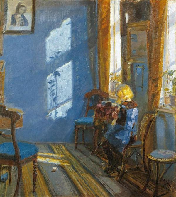 Steve Art Gallery Sunshine In The Blue Room Anna Ancher 60x50cm
