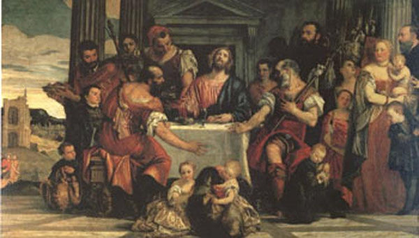 steve art gallery Supper at Emmaus Paolo Veronese 80x40cm