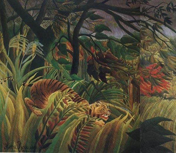 steve art gallery Surprised Henri Rousseau 60x50 cm