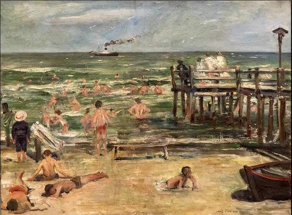 steve art gallery Swimming Facility in Horst-Ostsee (1902) Lovis Corinth