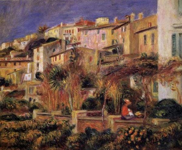 steve art gallery Terraces at Cagnes Pierre Renoir 46x55.5cm