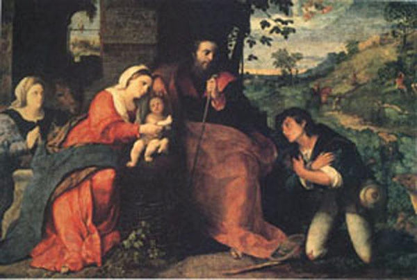 steve art gallery The Adoration of the Shepherds with a Donor Palma Vecchio