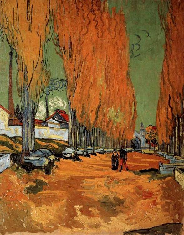 steve art gallery The Alyscamps Avenue Vincent Van Gogh 35x28cm