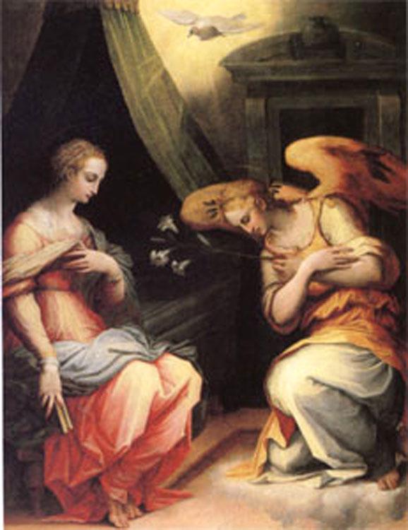 steve art gallery The Annunciation VASARI Giorgio 50x40cm