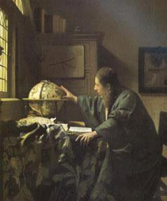 steve art gallery The Astronomer Jan Vermeer 51x45cm