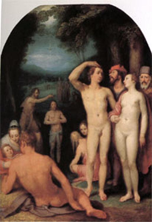 steve art gallery The Baptism of Christ Cornelisz van Haarlem 60x40cm
