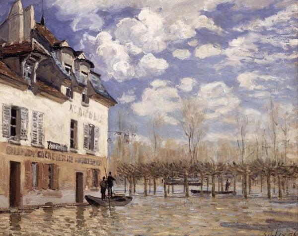 steve art gallery The Bark during the Flood Port Marly Alfred Sisley 50.5x61cm