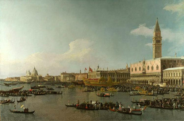steve art gallery The Basin of San Marco on Ascension Day Canaletto 60x40cm