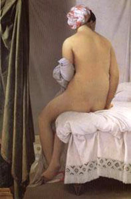 steve art gallery The Bather of Valpincon Jean Auguste Dominique Ingres 60x40cm