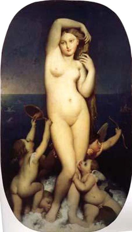 steve art gallery The Birth of Venus Jean Auguste Dominique Ingres 80x40cm