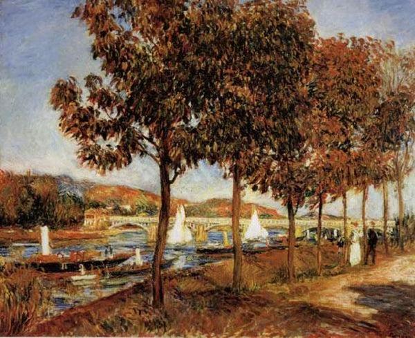 steve art gallery The Bridge at Argenteuil in Autunn Pierre Renoir 54.3x65.8cm