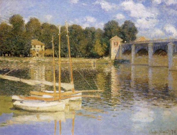 steve art gallery The Bridge at Argenteujil Claude Monet 60x40cm