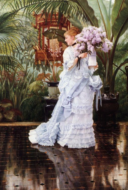 steve art gallery The Bunch of Lilacs James Tissot 50.8x35.6cm