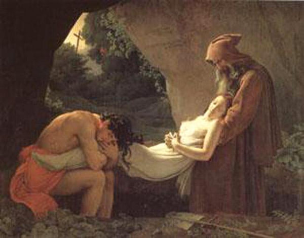steve art gallery The Burial of Atala Anne-Louis Girodet 50x40cm