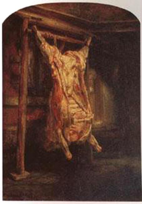steve art gallery The Carcass of Beef Rembrandt Peale 60x40cm