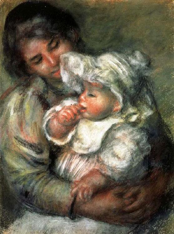 steve art gallery The Child with its Nurse Pierre Renoir 79x63.5cm