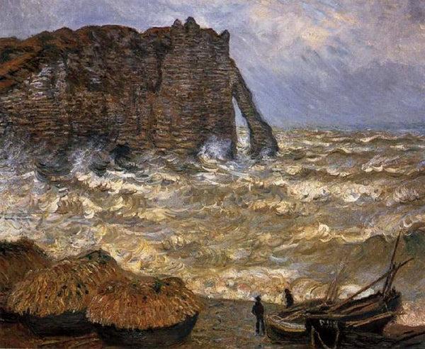 steve art gallery The Cliff at Etretat after a Storm Claude Monet 50x40cm