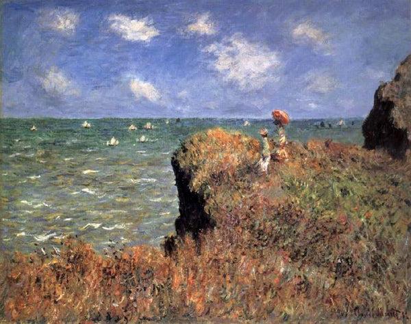 steve art gallery The Cliff Walk Pourville Claude Monet 66.5x82.5cm