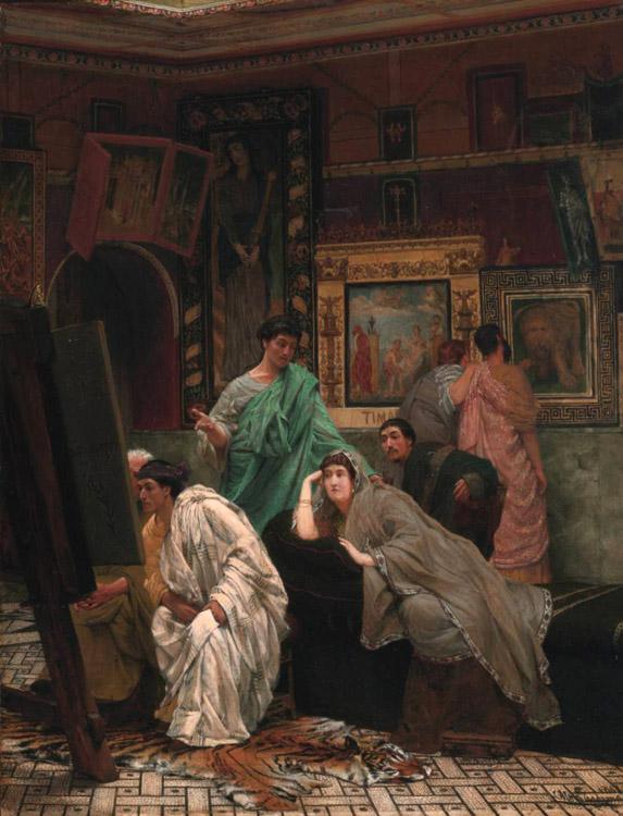steve art gallery The Collector of Pictures in Alma-Tadema Sir Lawrence 71x46.4cm