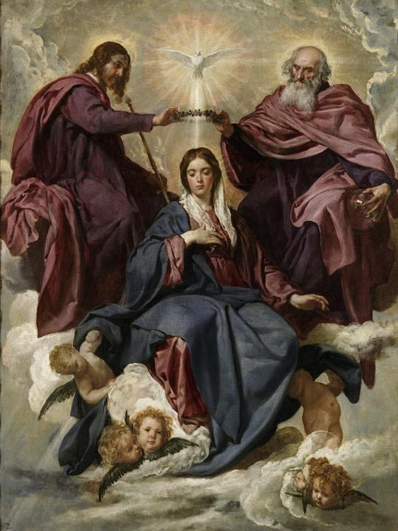 steve art gallery The Coronation of the Virgin Diego Velazquez 50x40cm