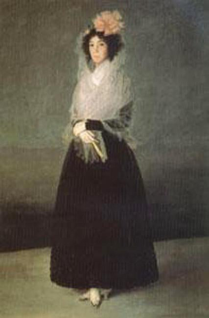 steve art gallery The Countess of Carpio Marquise de la Solana Francisco de Goya 60x40cm