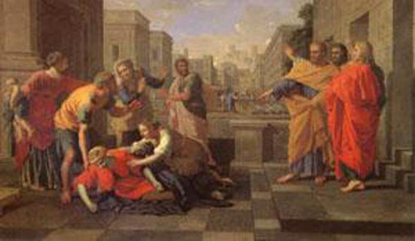 steve art gallery The Death of Sapphira Nicolas Poussin 60x40cm