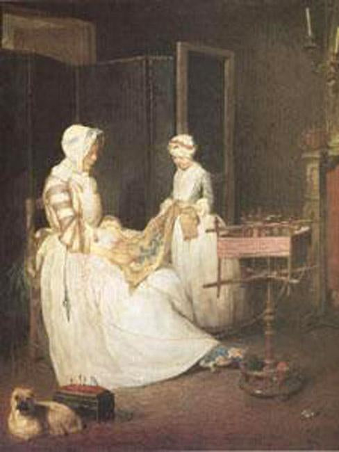 steve art gallery The Diligent Mother Jean Baptiste Simeon Chardin