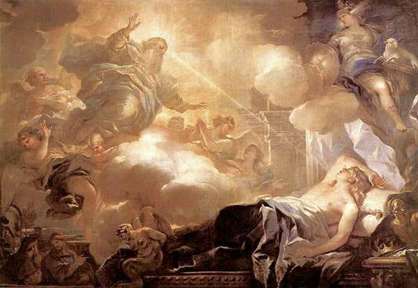 steve art gallery The Dream of Solomon Luca Giordano 60x40cm