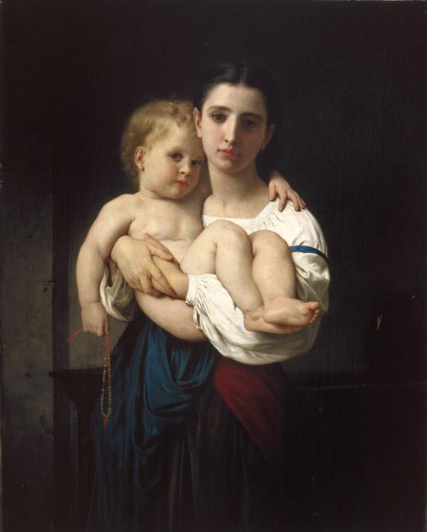 steve art gallery The Elder Sister Adolphe William Bouguereau 55.5x45.5cm