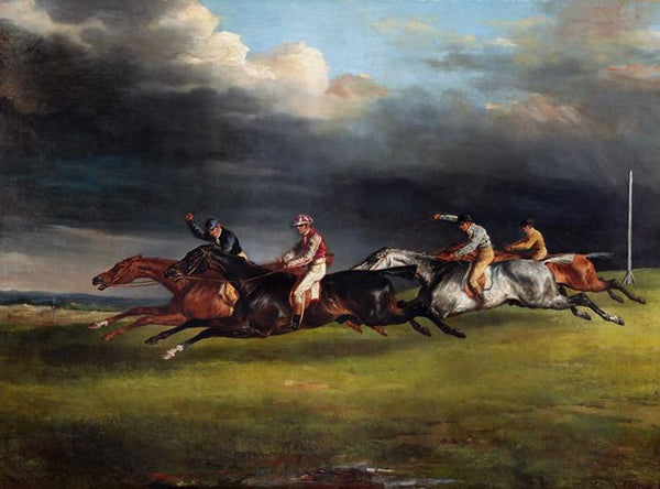 steve art gallery The Epsom Derby Theodore Gericault 50x40cm
