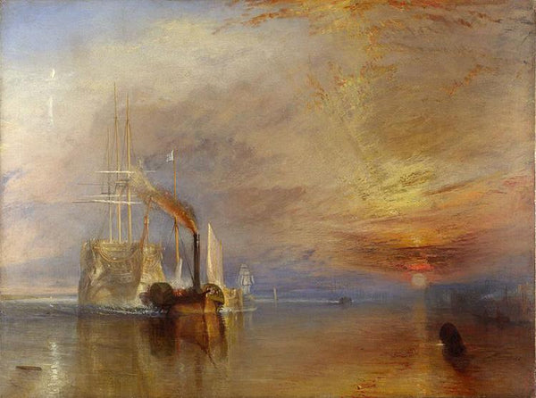 steve art gallery The Fighting Temeraire Tugged to het last J.M.W. Turner 50x40cm
