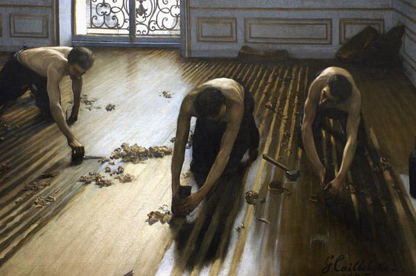 steve art gallery The Floor Scrapers Gustave Caillebotte 60x40cm