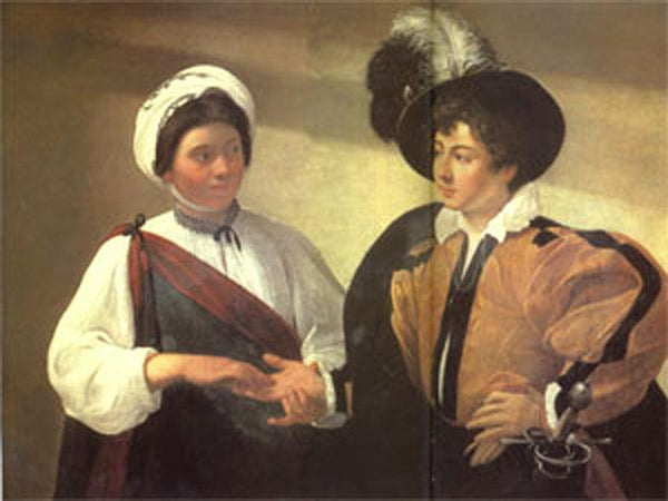 steve art gallery The Fortune Teller Caravaggio 50x40cm