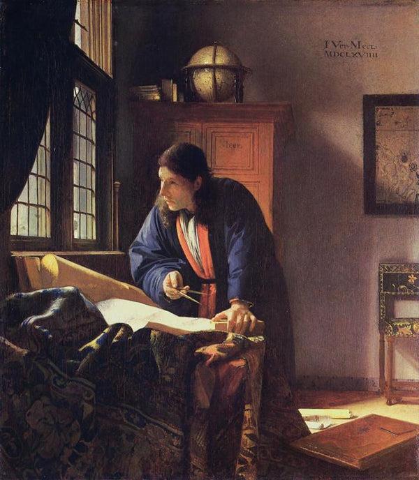 steve art gallery The Geographer qr Johannes Vermeer 53x46.6cm