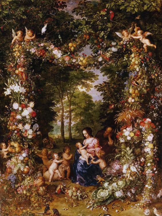 steve art gallery The Holy Family BRUEGHEL Jan the Elder 50x40cm