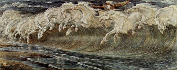 steve art gallery The Horses of Neptune Walter Crane 80x40cm