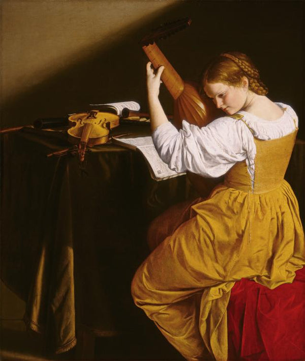 steve art gallery The Lute Player GENTILESCHI Orazio 60x50cm