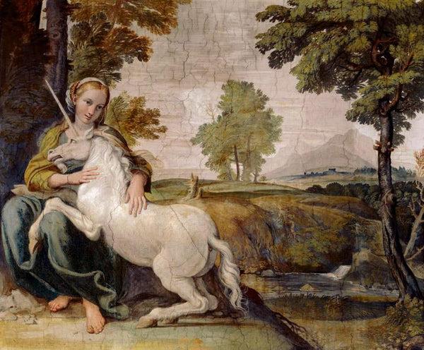 steve art gallery The Maiden and the Unicorn Domenichino 60x50cm