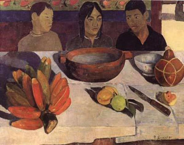 steve art gallery The Meal(The Bananas) Paul Gauguin 50x40cm